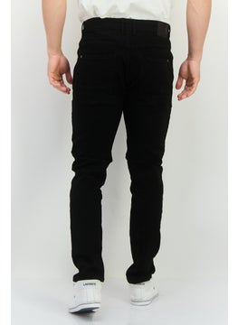 CROSSHATCH Men Regular Fit Solid Chino Pant, Black  - Image 3