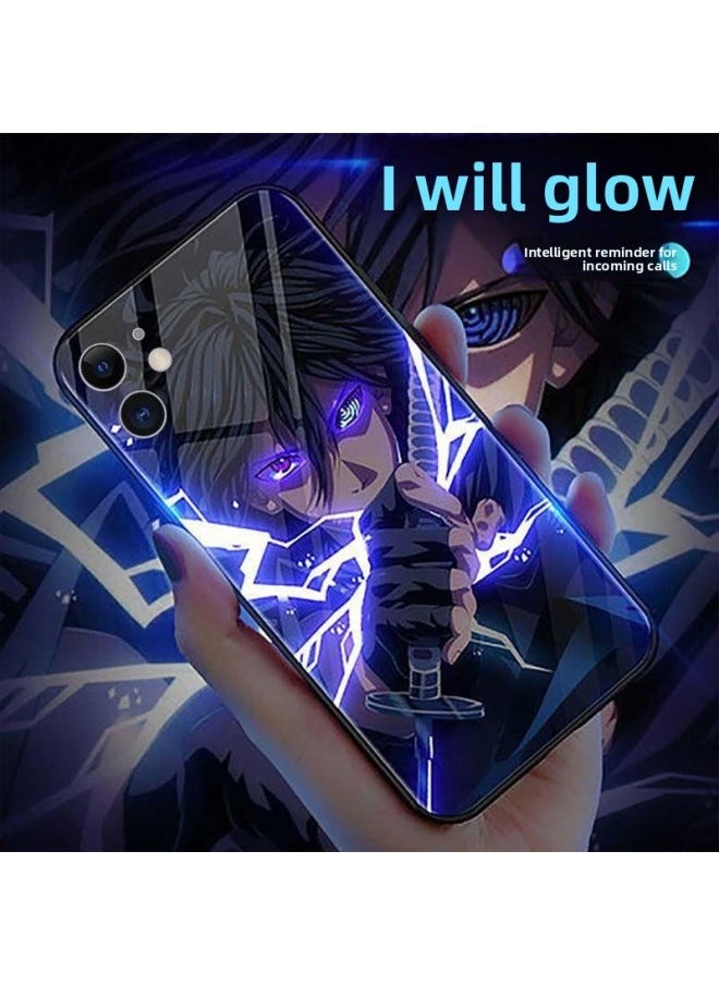 Applicable To For Iphone 14 Mobile Phone Shell For Iphone15 Caller Luminous 11pro Anime 13 Men's 12mini Fashion-Color:Bo Ren Lightning [fine Hole]]-Applicable Model:For Apple 2020SE(4.7)