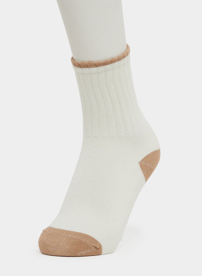 Styli Set of 2 - Color Block Crew Socks - Image 4