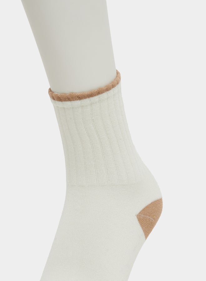 Styli Set of 2 - Color Block Crew Socks - Image 5