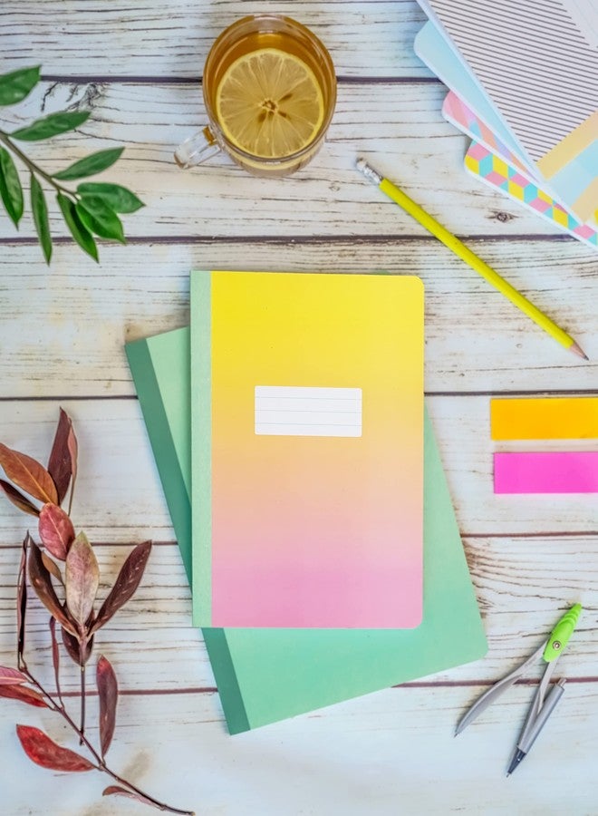 Fun Lines Premium - Notebook/Journal/Diary - Soft Cover- A5 (5.8 x 8.3 inches) - 80 GSM - 160 pages- (14.7 x 21 cm) (Sunset - Unruled) - Image 1