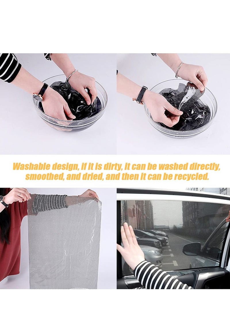 SYOSI Sun Visor Sunshade Extender for Car Side Window Windshield Sun Shade Anti-Glare Car Sun Visor Protects from Sun Glare, Snow Blindness, UV Rays, Universal for Cars, SUVs Trucks 4 Pack  - Image 3