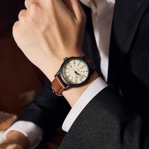 Getalia Italian leather Watch Band Tuscany Natural Vegetable-Tanned Full Grain Genuine Leather, Skin-Safe, Quick Release Replacement Watch Straps for Men and Women Thick and Soft (Cognac Width-22mm) - Image 5