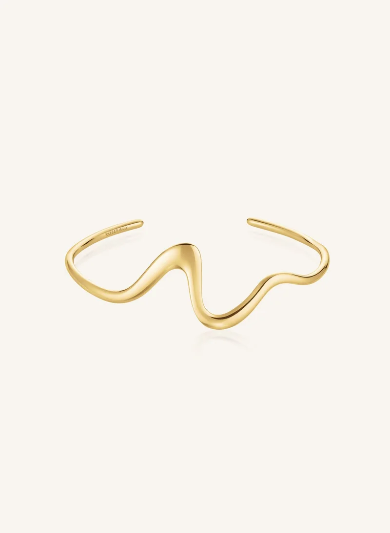 RoseField Rosefield Wave Bangle Gold - JBWBG-J1302