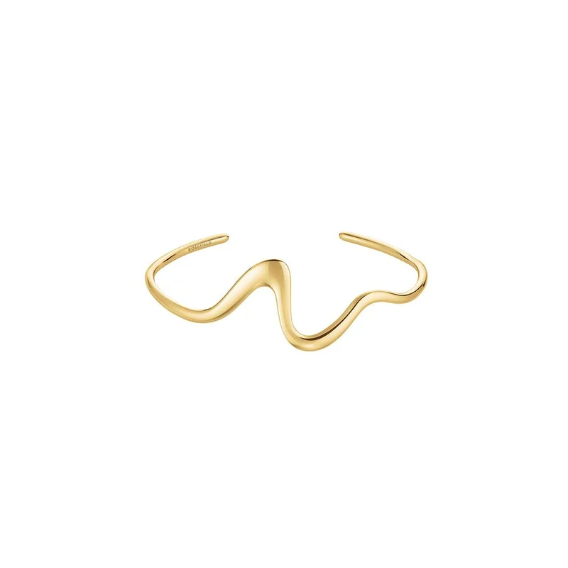 RoseField Rosefield Wave Bangle Gold - JBWBG-J1302