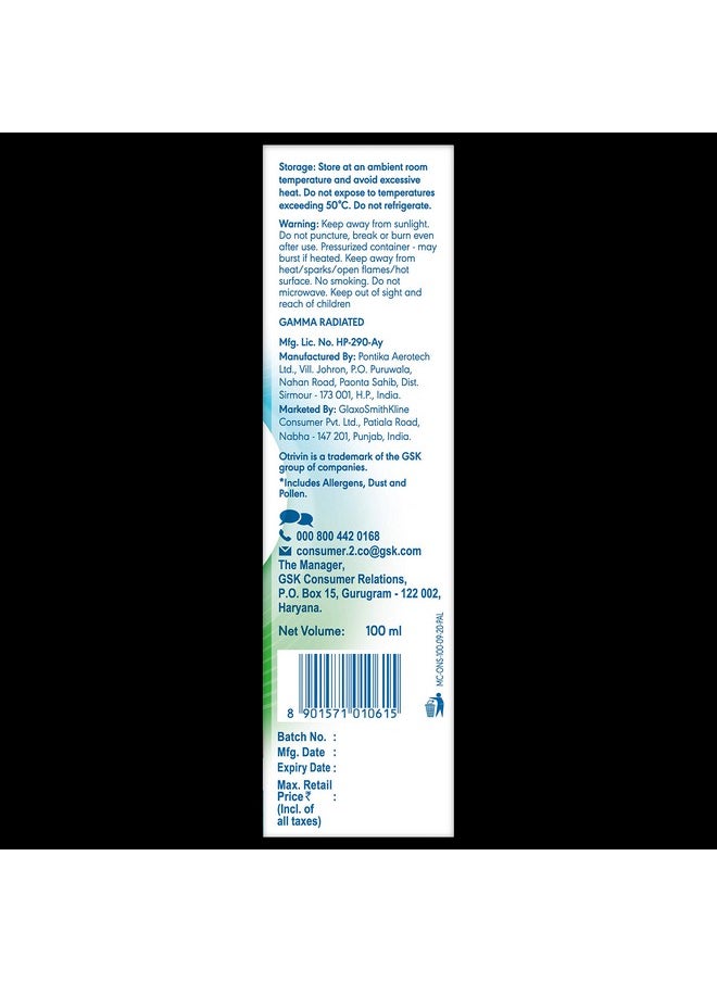 OTRIVIN Breathe Clean Daily Nasal Wash 100Ml Pack Of 1  - Image 4