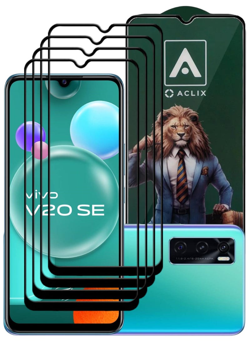 أكاليكس 4 قطع، حماية شاشة،  لهاتف فيفو V20 SE  ، جودة ممتازة. - Image 1