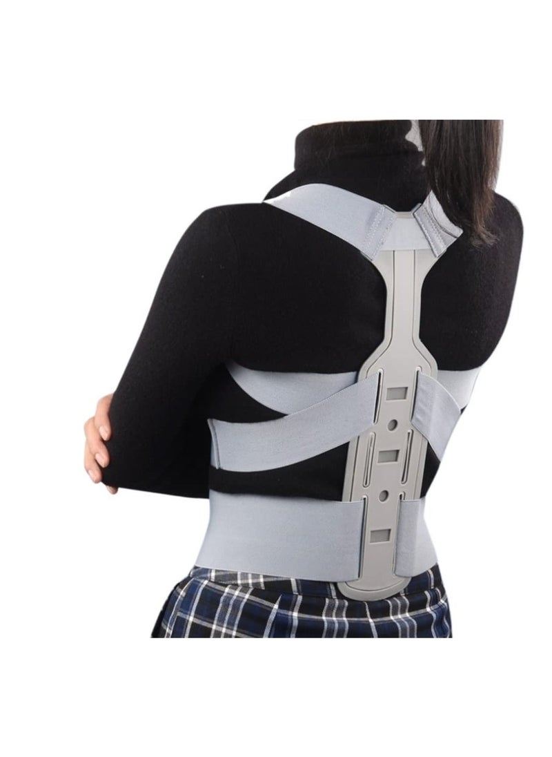 RATSAW Posture Corrector Invisible Hunchback Straightener Back Waist Brace Lumbar Spine Support Belt Shoulder Medical Therapy Support Poor Posture Correction Belt Grey L  - Image 1