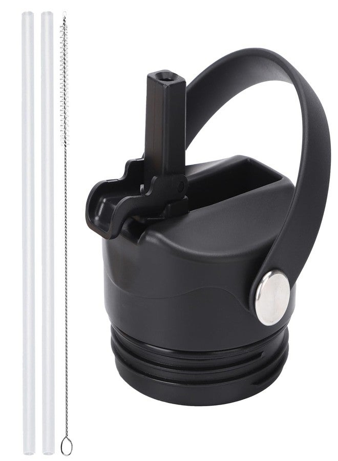 POYAKU Straw lid for Yeti Rambler 18 26 36 64 oz, Lid with Straws and Flexible Handle, Replacement Cap for Yeti 18oz 26oz 36oz 64oz Rambler Water Bottle Straw Cap - Image 1