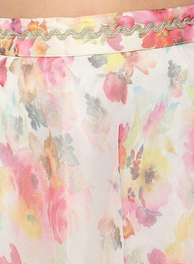 Nautinati Nauti Nati Girls Embellished Sequinned Ready to Wear Lehenga Blouse With Dupatta - Image 3