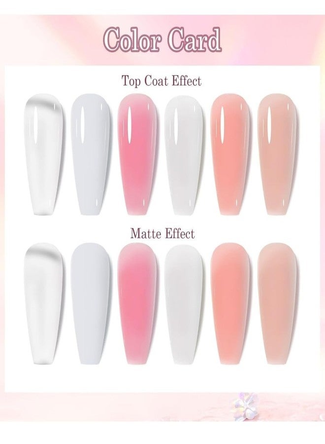 FEELHIGH مجموعة فيلهاي 6 في 1 لتطويل الأظافر باستخدام جل البولي، تتضمن: أطراف أظافر (100 طرف)، أنبوب جل بولي، مصباح صغير للأشعة فوق البنفسجية/LED، مشبك أظافر، قلم فرشاة مزدوج، مبرد أظافر. (أبيض) - Image 3