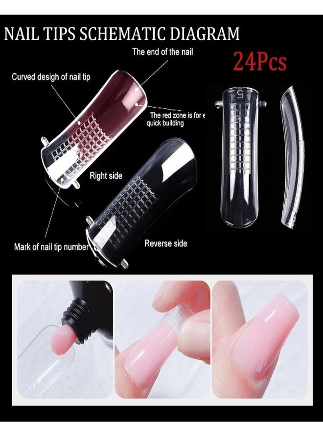 FEELHIGH مجموعة فيلهاي 6 في 1 لتطويل الأظافر باستخدام جل البولي، تتضمن: أطراف أظافر (100 طرف)، أنبوب جل بولي، مصباح صغير للأشعة فوق البنفسجية/LED، مشبك أظافر، قلم فرشاة مزدوج، مبرد أظافر. (أبيض) - Image 4