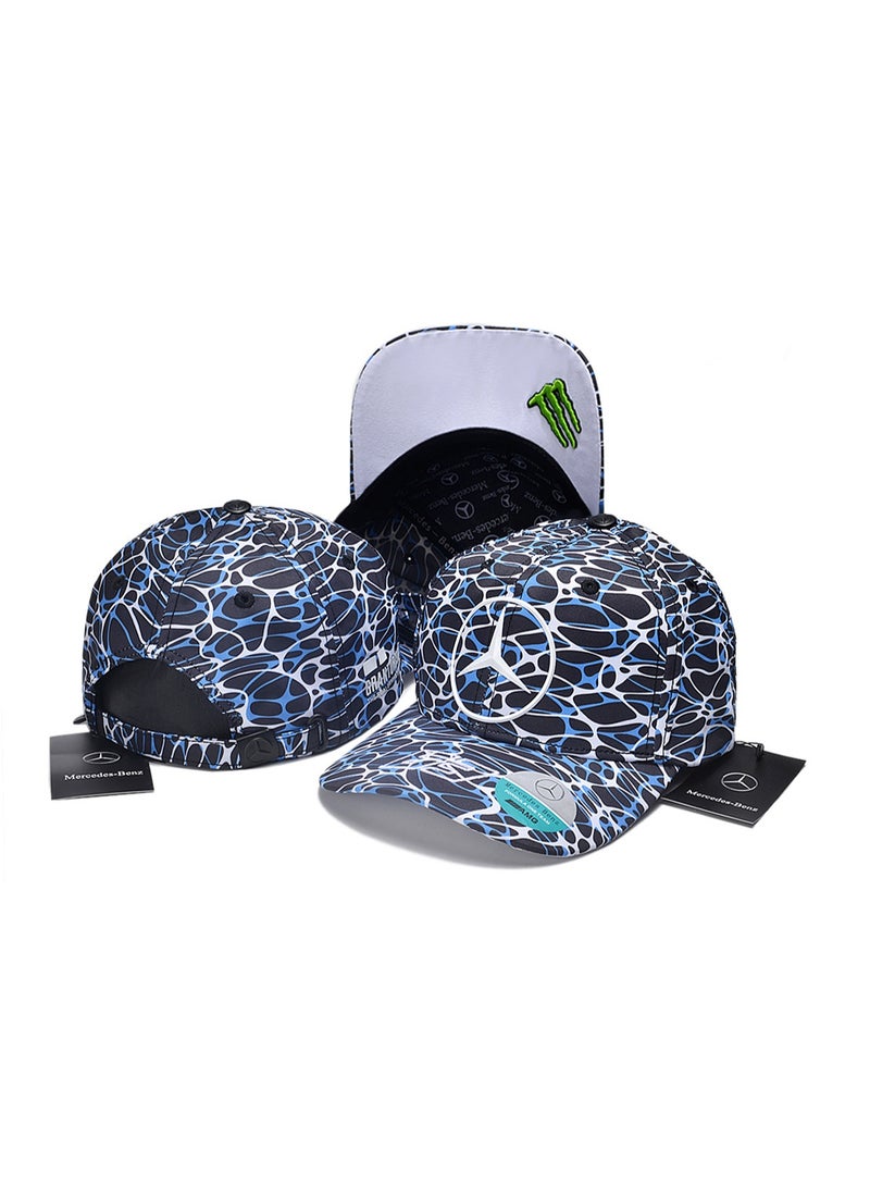 Mercedes-Benz AMG Monster Energy Patterned Baseball Cap with Brand Detailing