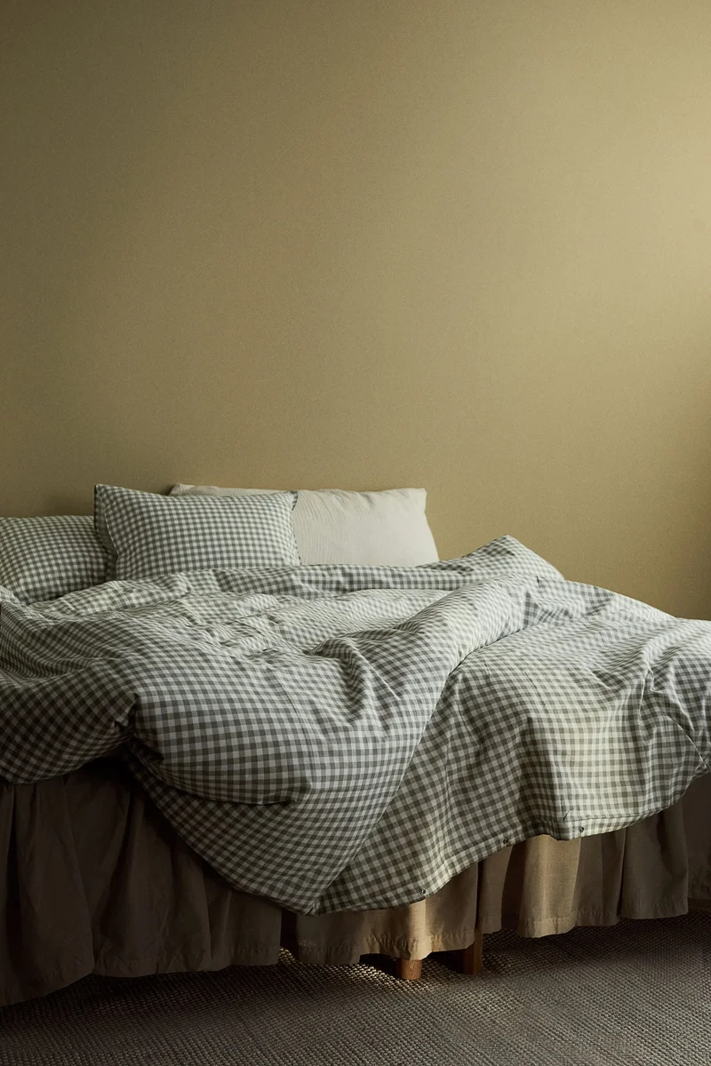 اتش اند ام طقم لحاف بمقاس مزدوج/king مزيّن بنمط