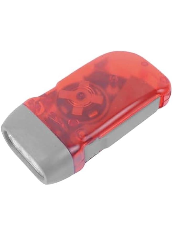 Hand Press Torch - LED Hand Power Flashlight | Shake Hand Crank Flashlight | 3 Led Flashlight | Hand Press Flashlight | Manual Squeeze Crank Power Wind Up Torch Light | Torch Light for Travel - Image 1