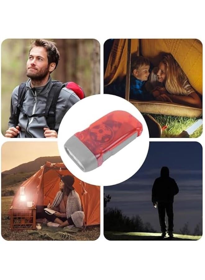 Hand Press Torch - LED Hand Power Flashlight | Shake Hand Crank Flashlight | 3 Led Flashlight | Hand Press Flashlight | Manual Squeeze Crank Power Wind Up Torch Light | Torch Light for Travel - Image 4