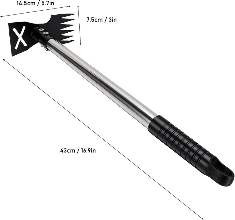 TOPINCN Carbon Steel Weeds Puller Tool Portable Garden Weeder Tool for Yard Lawn - Image 2