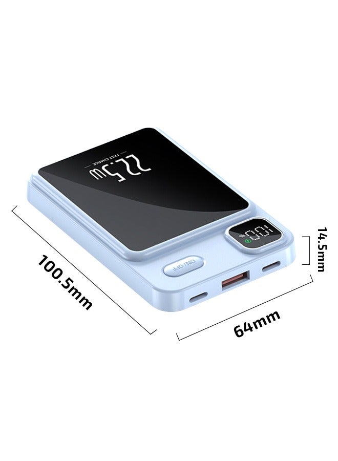 3 colors Ultra-thin aluminum alloy magnetic power bank, battery PowerCore 5K, 5000mAh Power Bank  - Image 4
