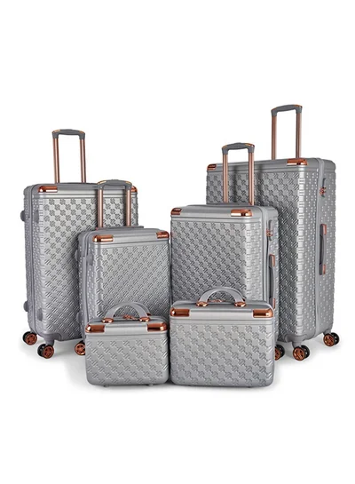 LIMRA A travel bag set consisting of 6 luggage bags Silver color, size 32"/28"/24"/20"/15"/12 inches