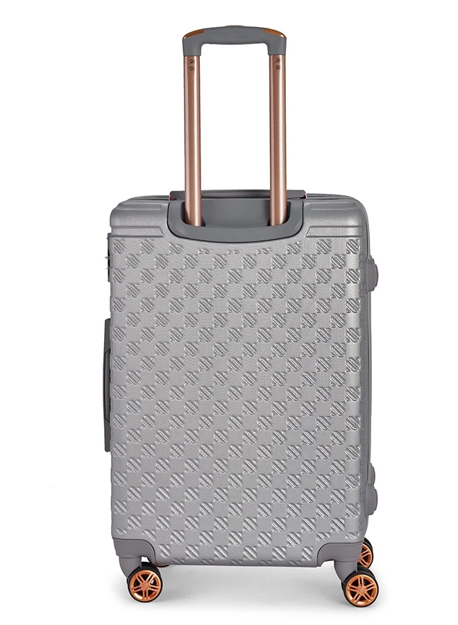 ليمرا طقم شنط سفر مكون من 6 حقائب أمتعة لون فضي بمقاس 32"/28"/24"/20"/15"/12 انش