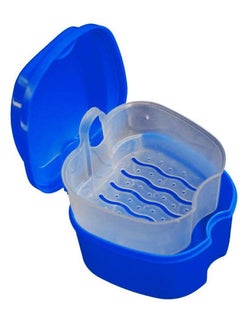 Generic 2 Pack Colors Denture Bath Case Cup Box Holder Storage Soak Container with Strainer Basket for Travel Cleaning  - Image 3