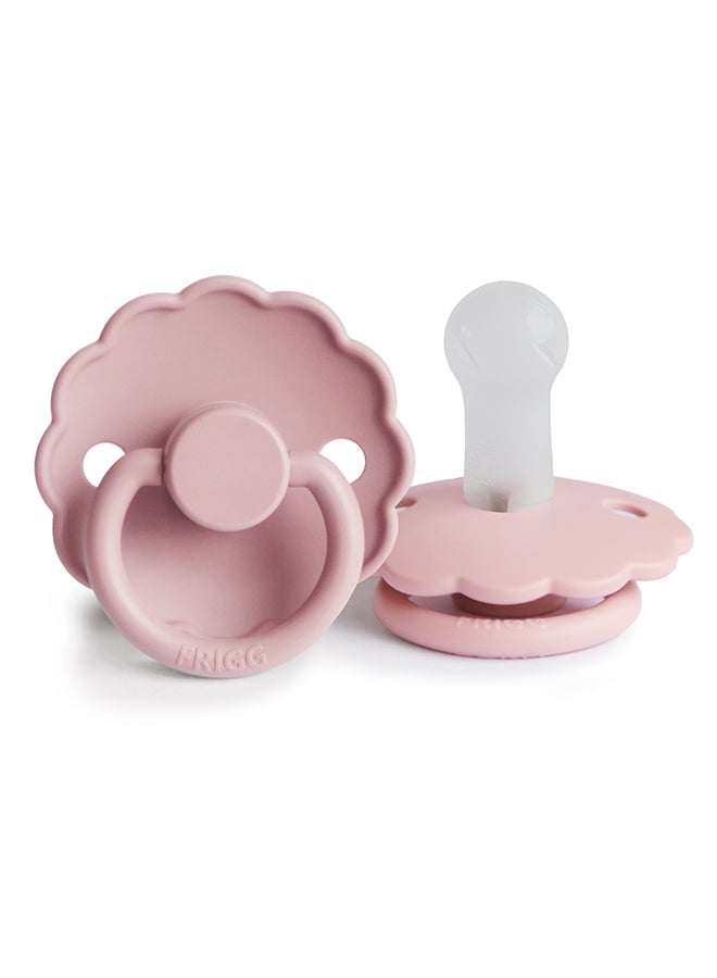 FRIGG Daisy Silicone Baby Pacifier 6-18M 1-Pack Baby Pink - Size 2 - Image 2