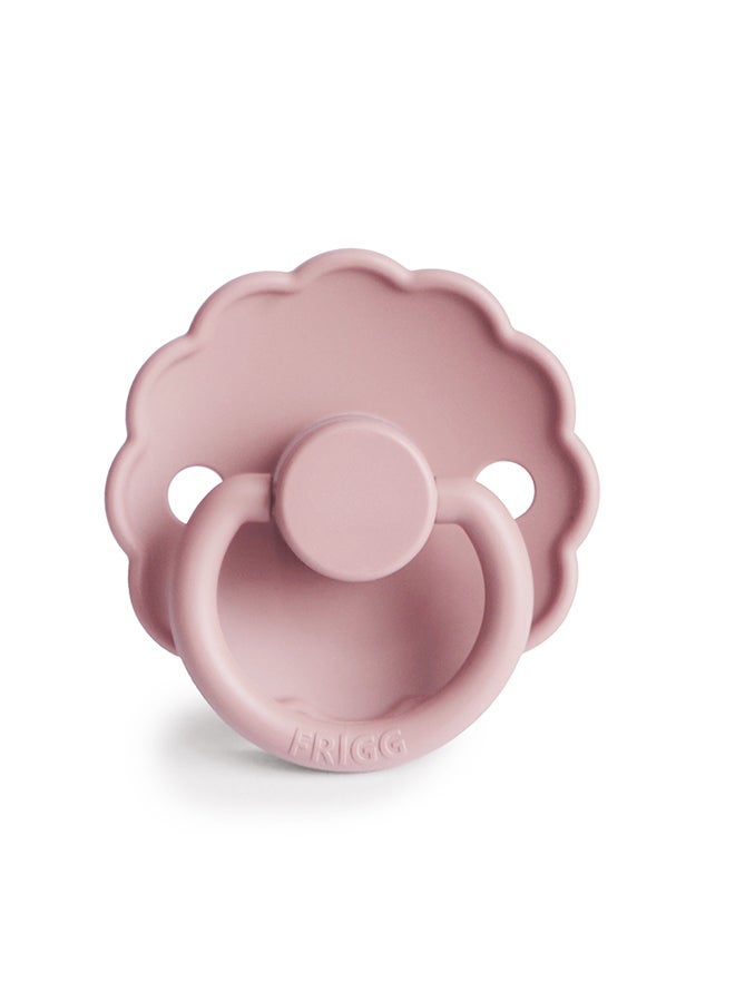 FRIGG Daisy Silicone Baby Pacifier 6-18M 1-Pack Baby Pink - Size 2 - Image 1