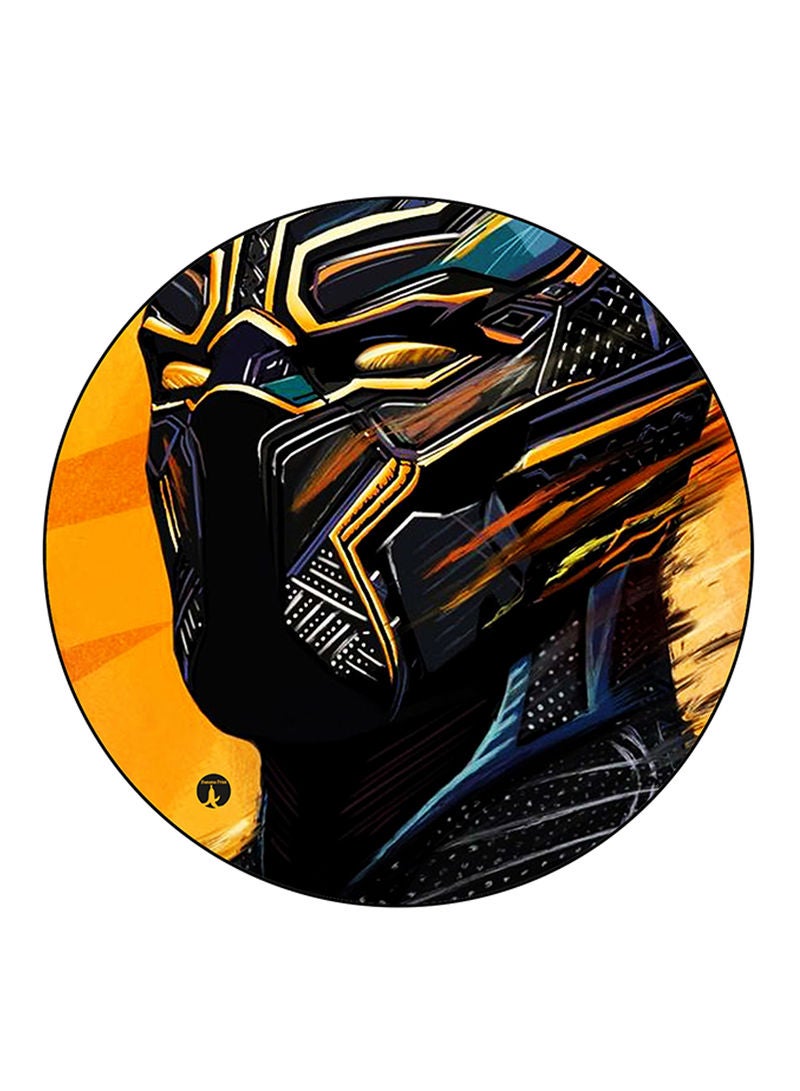 RKN Black Panther Printed Large Round Pin Badge Multicolour - Image 2