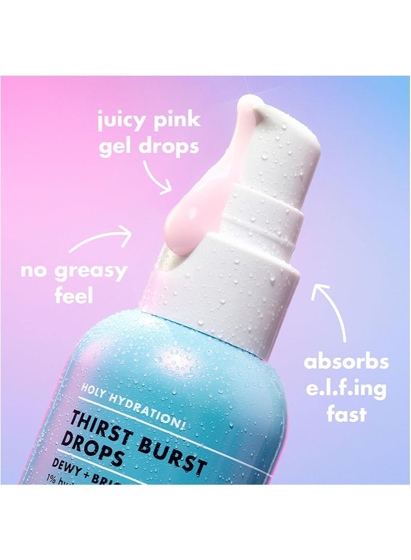 elf SKIN Holy Hydration,Thirst Burst Drops,Serum For A Radiant Complexion Instantly and Over Time,Made With Hyaluronic Acid,Vegan and Cruelty-Free - Image 3