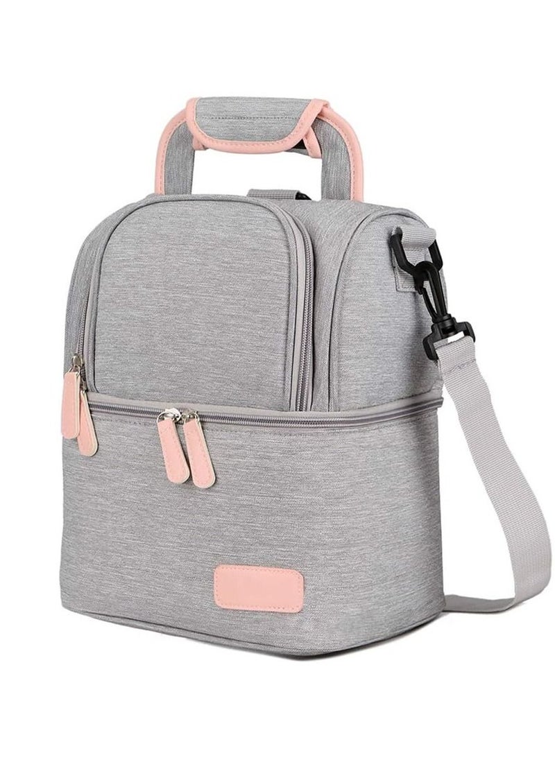Gonice - Waterproof Breast Milk Baby Bottle Cooler Bag Rucksack - Portable Thermal Insulated Lunch Box - Image 1