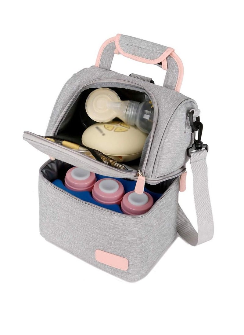 Gonice - Waterproof Breast Milk Baby Bottle Cooler Bag Rucksack - Portable Thermal Insulated Lunch Box - Image 1