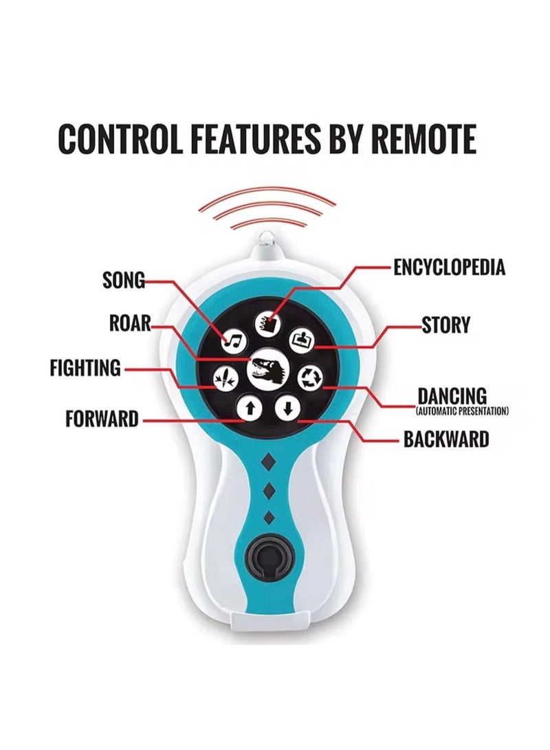 Toyland Remote Control Robot Dinosaur Toy - Large Walking T-Rex with LED Lights, Roaring Sounds & Programmable Actions - Electronic RC For Kids. - Image 3