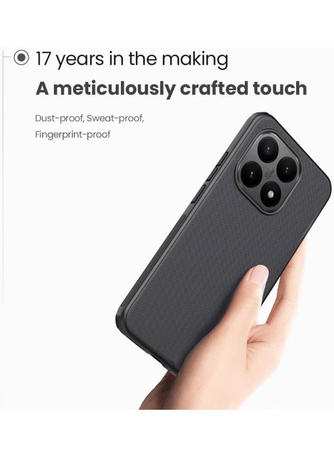 Nillkin Case Compatible with Xiaomi 15T Nillkin Super Frosted Shield Pro Hard Back Soft Border PC + TPU Shock Absorb Cover Raised Bezel Camera Protect Black Color Xiaomi 15T - Image 2