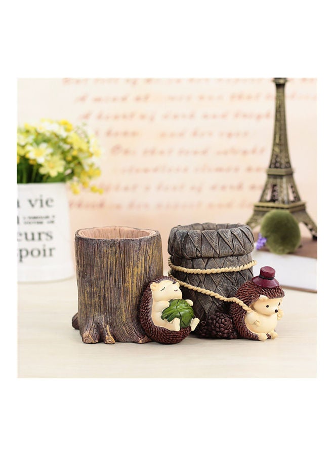 حامل قلم من الراتينج على شكل قنفذ - Image 4