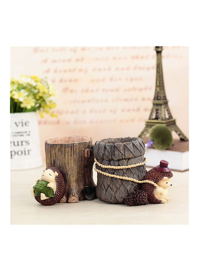 حامل قلم من الراتينج على شكل قنفذ - Image 5