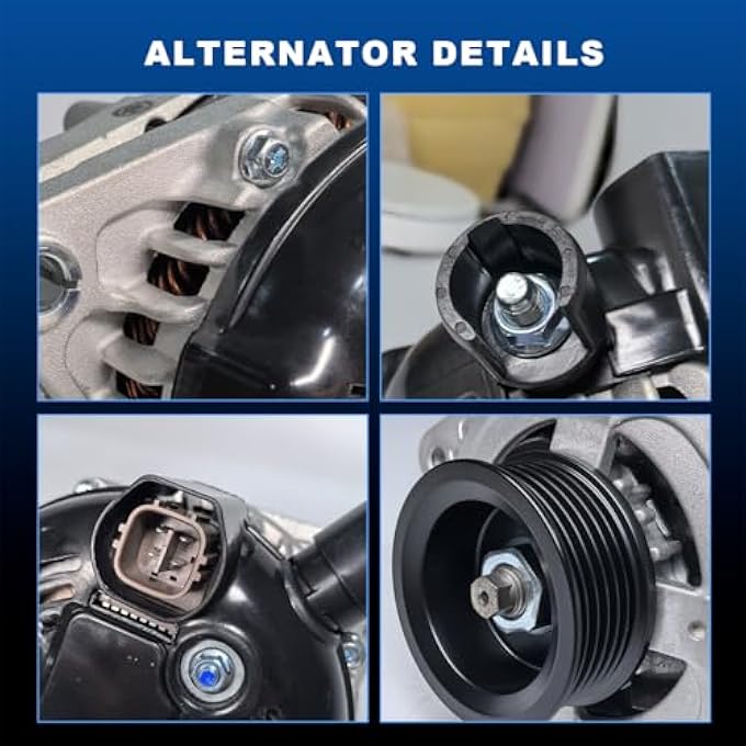 Fanxin Car Alternator Compatible with Acura MDX 2003-2009, Odyssey 2005-2007, Pilot RL 2005-2008, TL 2004-2008, Ridgeline 2006-2008, Replaces OE# 11099 11150 31100-RDJ-A01 - Image 4