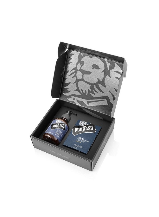 proraso Roraso Beard Care Kit For Men ; Beard Wash & Beard Balm To Cleanse Soften And Reduce Itch For New Or Short Beards ; Azur Lime - Image 2