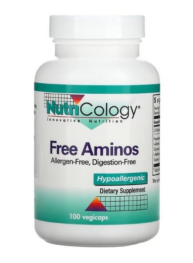 Nutricology Free Aminos 100 Vegicaps - Image 1