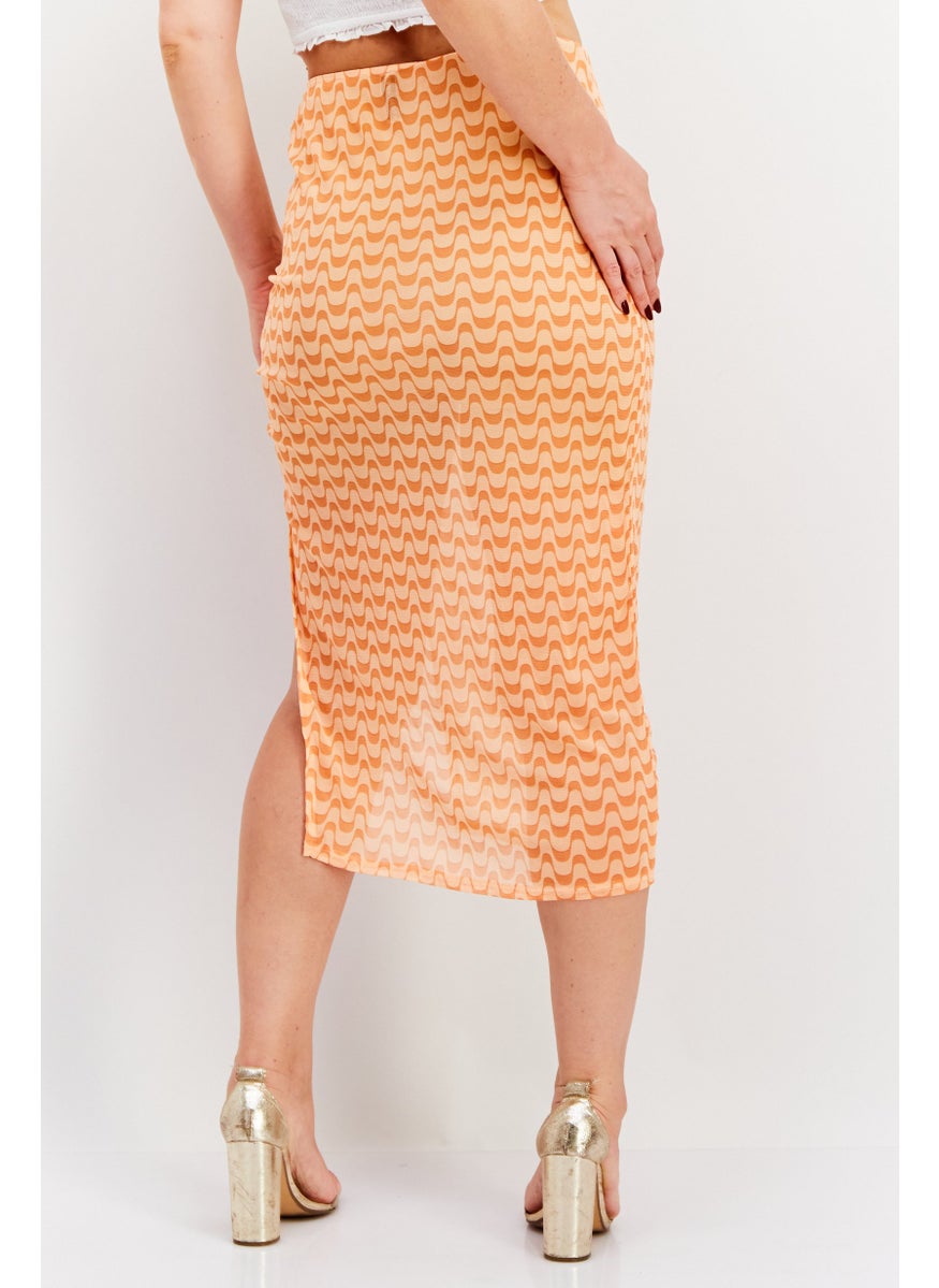 Women Textured Basic Midi Skirt, Orange - pzsku/ZE8042CEA717839E525D9Z/45/_/1727187810/ed03e41d-85ce-46e8-95a1-f535de268d7c