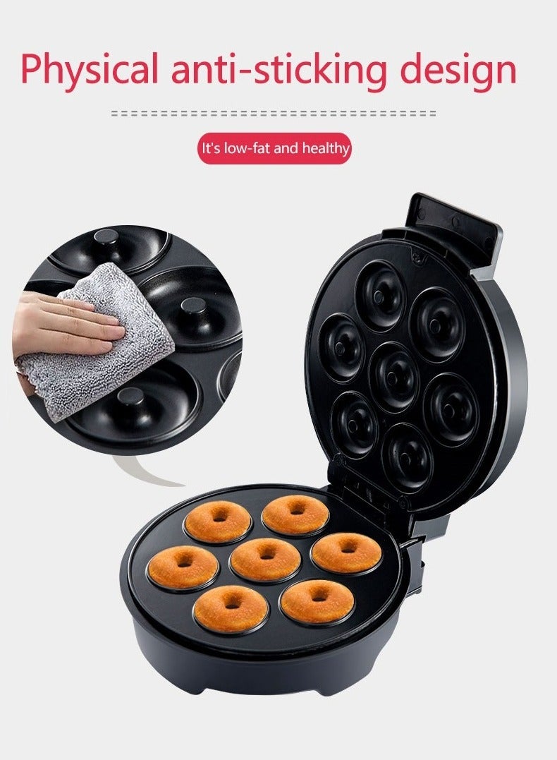 آر إيه أف آلة صنع الدونات الكهربائية الصغيرة للمنزل، تسخين مزدوج الجوانب يصنع 7 قطع دونات مع سطح غير لاصق، سهل التنظيف - Image 3