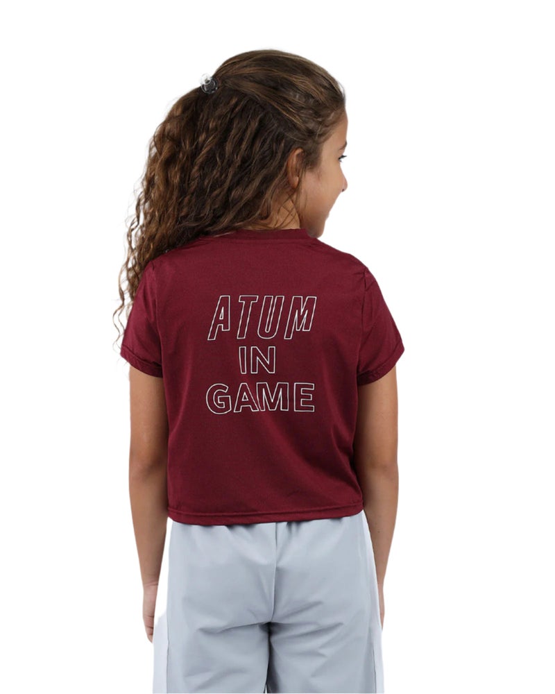 ATUM INGAME Short-Sleeve Burgundy T-Shirt - Image 2