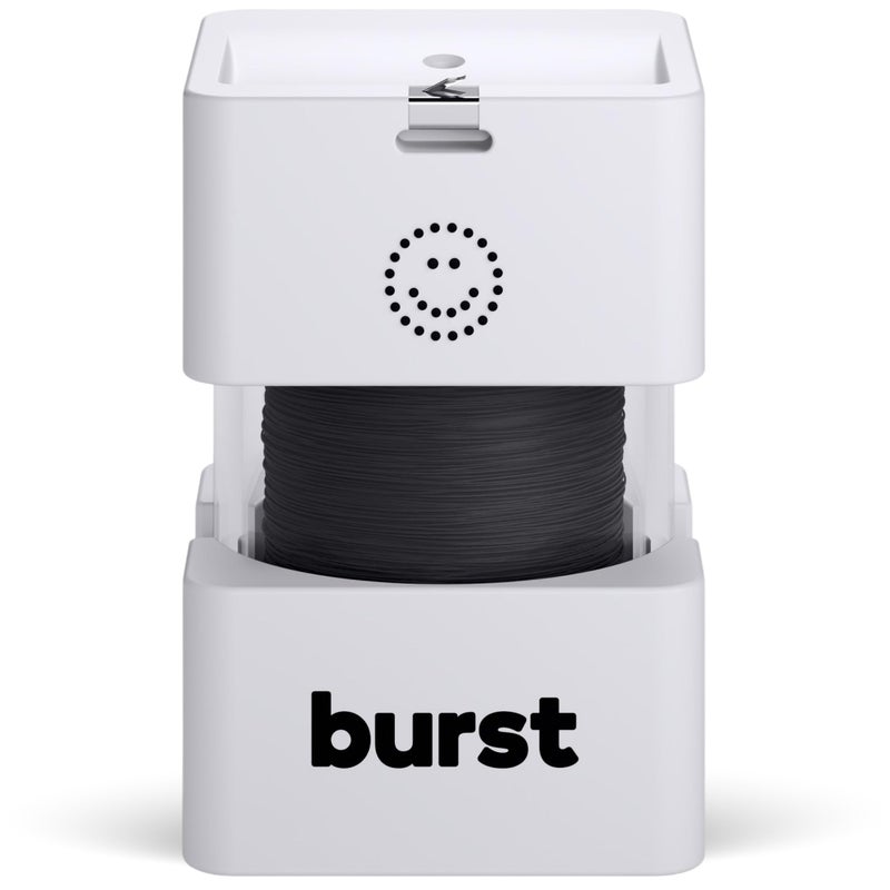 BURST Big Dental Floss Dispenser (273 Yards, XL Spool) | Mint Eucalyptus | Stain Absorbing & Woven Expanding Dental Floss with Xylitol Coating to Fight Cavities | Vegan | Paraben Free Tooth Floss - Image 1