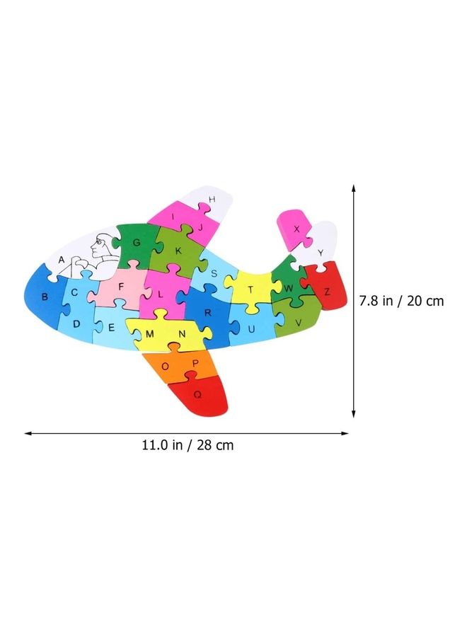 نيبمينينت طقم أحجية مبتكرة مكوَّنة من 26 حرفاً هجائياً على شكل طائرة - Image 3