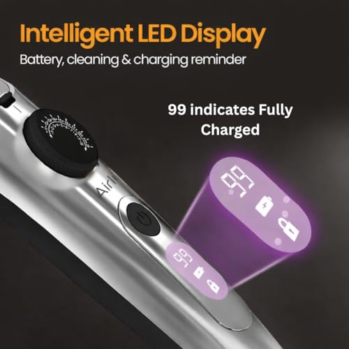 Airluxe Beard trimmer for men Electric Hair Trimmer machine | precision trimmer | Rechargeable Cordless Fully Waterproof | Quick Charge | 1Year warranty - Image 4