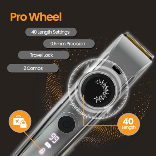 Airluxe Beard trimmer for men Electric Hair Trimmer machine | precision trimmer | Rechargeable Cordless Fully Waterproof | Quick Charge | 1Year warranty - Image 3