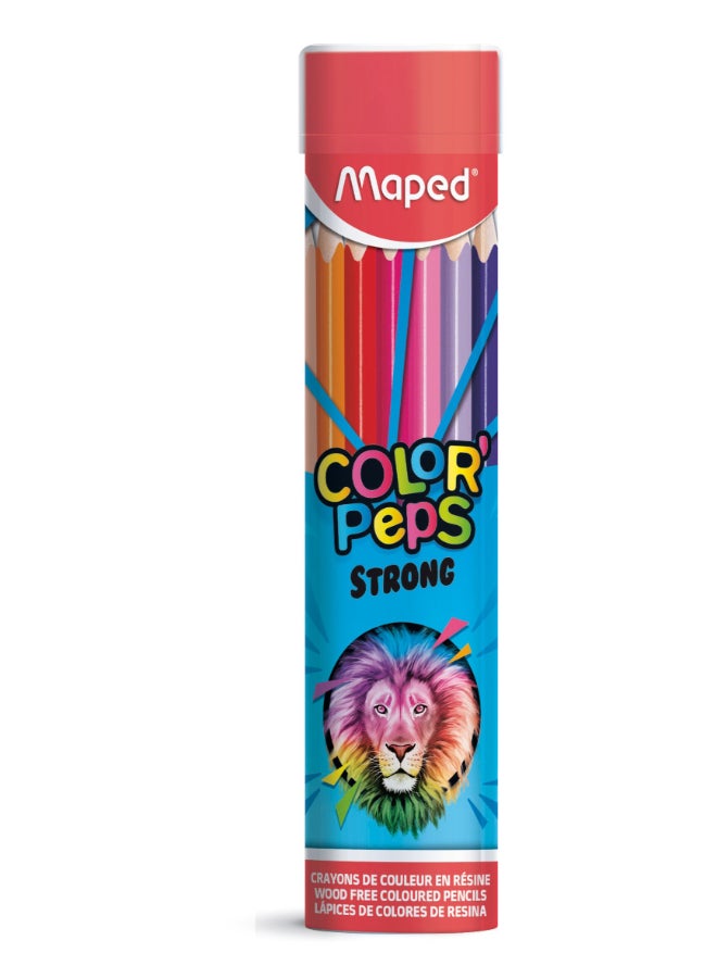 Color Pencils Strong X24 Metal Tube