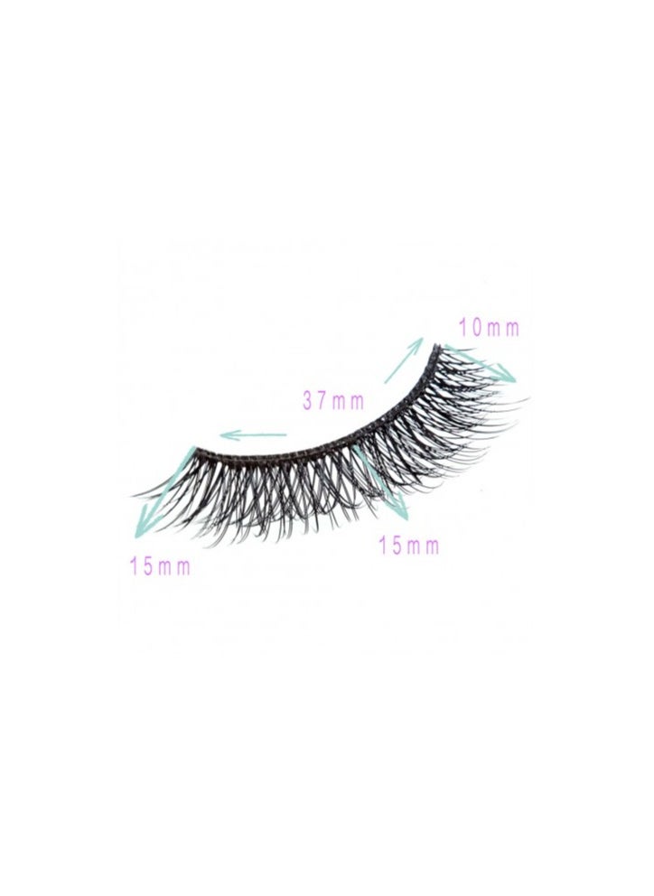 Rima Beauty Lashes - Human HAIR Black # PIXIE LUXE - Image 1