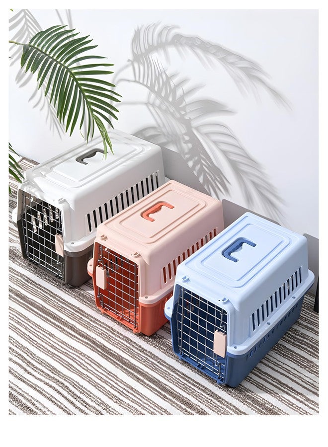 AGANS LLGJ-Pets Spree Travel Pet Carrier Dog/cat Hard-Sided Carriers for Pets up to 14 Pounds Small Animal Carrier Airline/Road Travel Approved Stout (Blue) - Image 3