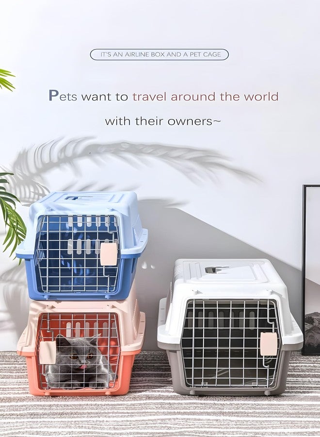 AGANS LLGJ-Pets Spree Travel Pet Carrier Dog/cat Hard-Sided Carriers for Pets up to 14 Pounds Small Animal Carrier Airline/Road Travel Approved Stout (Blue) - Image 5