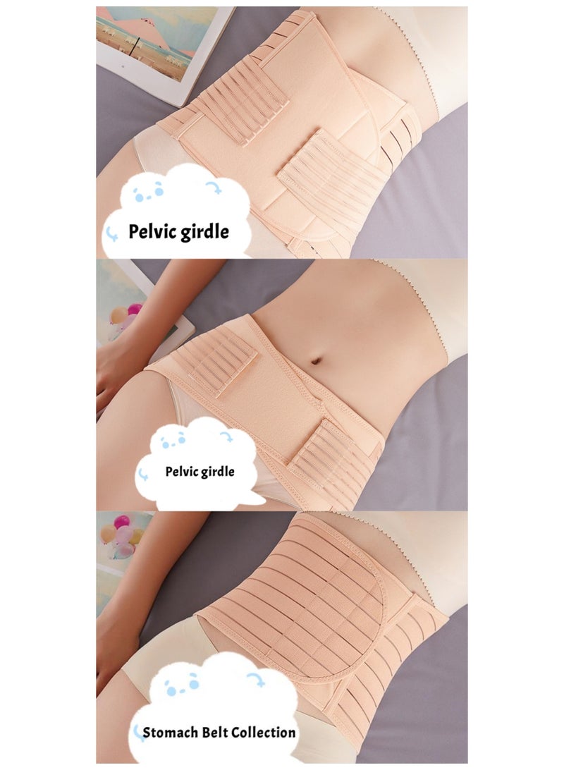 بينكساما 3 PCS الطبية بعد الولادة حزام البطن ، أحجام حرة (حزام البطن + حزام الحوض + حزام البطن) - Image 2